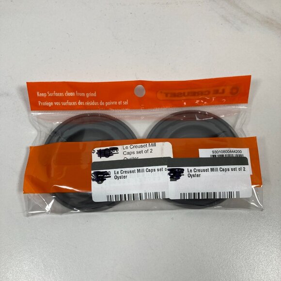 Le Creuset - Mill Caps - Set of 2 - Gray - NWT - Picture 3 of 5